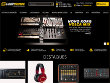 Tablet Screenshot of loopmusic.com.br
